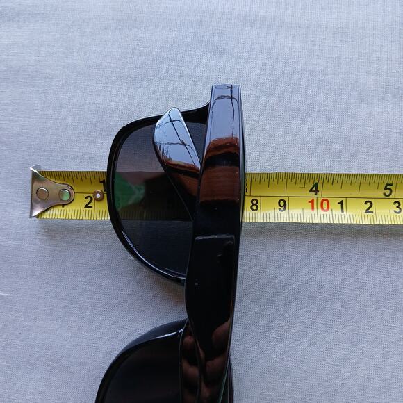 Classic Black Sunglasses OSFM adult sized simple unisex retro 80s 90s Y2K - Picture 15 of 15